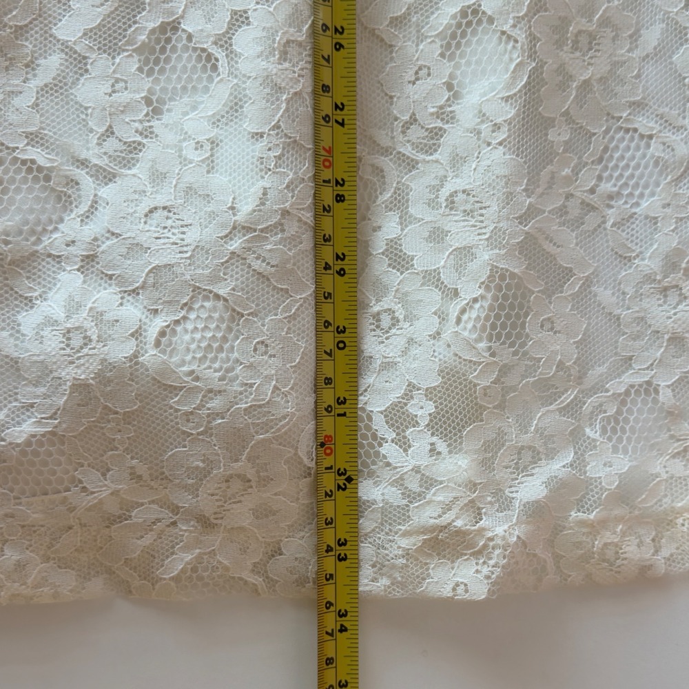 VTG Victorias Secret Gold Label White Lace Floral Belted Robe Kimono One Size - Picture 13 of 13